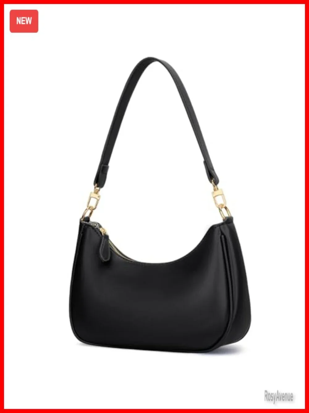 Cute Hobo Handbag with Removable Straps - PU Leather Shoulder Bag